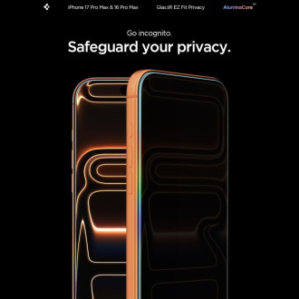 Spigen Glas.tR EZ Fit Privacy Tempered Glass for iPhone 16 Pro Max - 2 pcs.