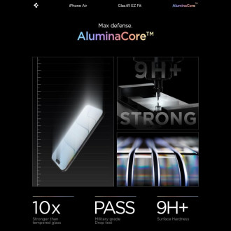 Spigen Glas.TR EZ Fit 2-pack tempered glass for iPhone 17 Air - transparent