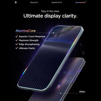 Spigen Glas.TR EZ Fit 2-pack tempered glass for iPhone 17 Air - transparent