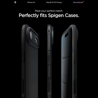 Spigen Glas.TR EZ Fit 2-pack privacy glass for iPhone 17 Air