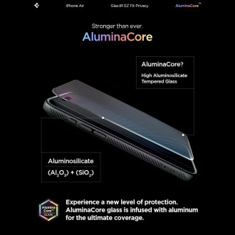 Spigen Glas.TR EZ Fit 2-pack privacy glass for iPhone 17 Air