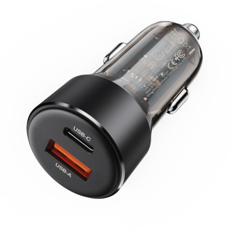 Acefast B12 car charger 60W USB-A / USB-C - black