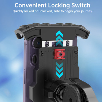 Choetech H067 adjustable bicycle phone holder - gray