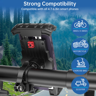 Choetech H067 adjustable bicycle phone holder - gray