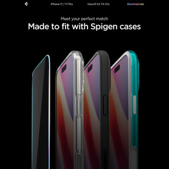 Spigen Glas.TR EZ Fit Pro Tempered Glass for iPhone 16 Pro / 17 / 17 Pro - Transparent