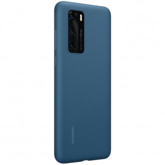 Huawei Original Silikonový Kryt pro Huawei P40 Ink Blue