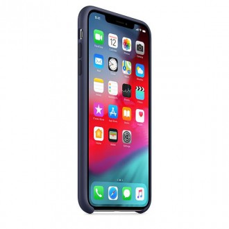 Apple Silikonový Kryt pro iPhone XS Max Midnight Blue )MRWG2ZM/A)