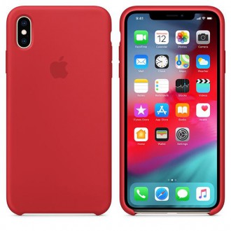 Apple Silikonový Kryt pro iPhone XS Max Red (MRWH2ZM/A)