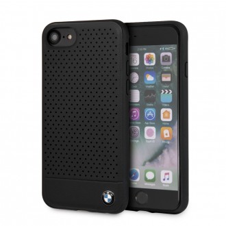 BMW Perforated Leather Hard Case pro iPhone 8 Black (BMHCI8PEBOBK)