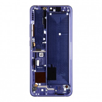 LCD Display + Dotyková Deska + Přední Kryt pro Xiaomi Mi Note 10 Lite Bluish Violet (Service Pack)