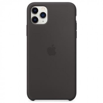 Apple Silikonový Kryt pro iPhone 11 Pro Max Black (MX002ZM/A)