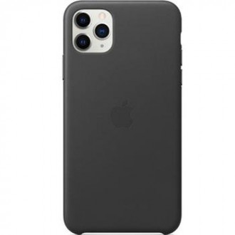 Apple Kožený Kryt pro iPhone 11 Pro Max Black (MX0E2ZM/A)