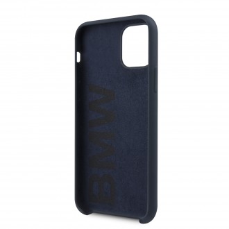 BMW Signature Silikonový Kryt pro iPhone 11 Navy (BMHCN61SILNA)