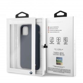 BMW Signature Silikonový Kryt pro iPhone 11 Navy (BMHCN61SILNA)
