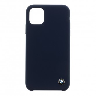 BMW Signature Silikonový Kryt pro iPhone 11 Navy (BMHCN61SILNA)