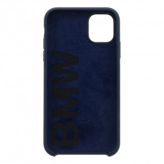 BMW Signature Silikonový Kryt pro iPhone 11 Navy (BMHCN61SILNA)