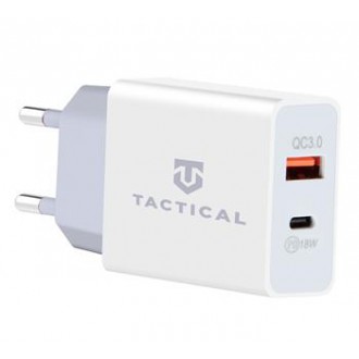 Tactical AR-PD-30W USB-A/USB-C QC 3.0 3.4A Cestovní Nabíječka White
