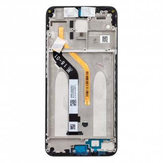 LCD Display + Dotyková Deska + Přední Kryt pro Xiaomi Pocophone F1 Black (Service Pack)