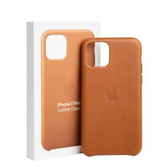 Apple Kožený Kryt pro iPhone 11 Pro Saddle Brown (MWYD2ZM/A)