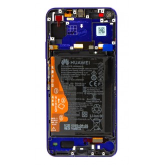 Huawei Nova 5T LCD Display + Dotyková Deska + Přední Kryt Purple (Service Pack)