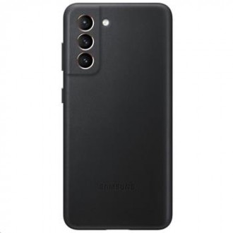 Samsung Kožený Kryt pro Galaxy S21 Black (EF-VG991LBE)