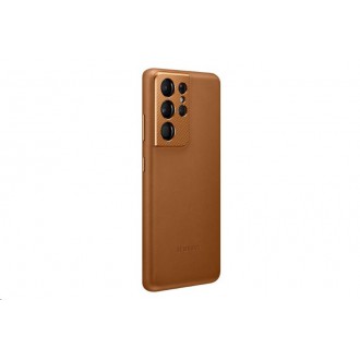 Samsung Kožený Kryt pro Galaxy S21 Ultra Brown (EF-VG998LAE)