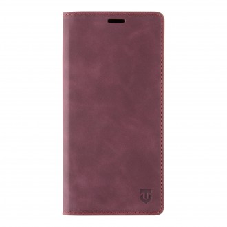 Tactical Xproof PU Kožené Book Pouzdro pro Samsung Galaxy A12 Red Beret
