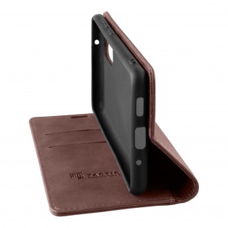 Tactical Xproof PU Kožené Book Pouzdro pro Apple iPhone 12/12 Pro Mud Brown