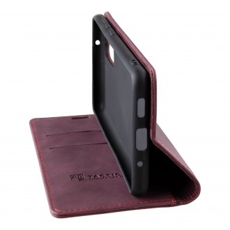 Tactical Xproof PU Kožené Book Pouzdro pro Xiaomi Redmi Note 9T Red Beret