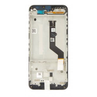 Motorola E7 Plus LCD Display + Dotyková Deska + Přední Kryt  Black (Service Pack)