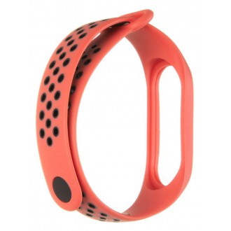 Tactical 284 Double Silikonový Řemínek pro Xiaomi Mi Band 3/4 Red/Black