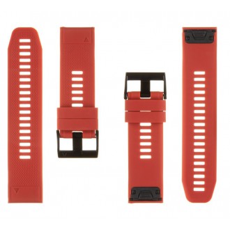 Tactical 669 Silikonový Řemínek pro Garmin Fenix 5X/6X QuickFit 26mm Red
