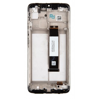 LCD Display + Dotyková Deska + Přední Kryt pro Xiaomi Poco M3 Black (Service Pack)