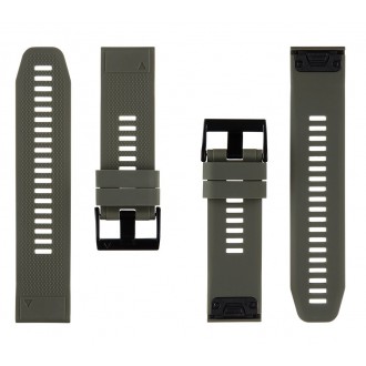 Tactical 682 Silikonový Řemínek pro Garmin Fenix 5X/6X QuickFit 26mm Army Green