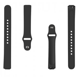 Tactical 714 Silikonový Řemínek pro Fitbit Inspire 2 Black