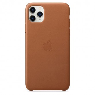 Apple Kožený Kryt pro iPhone 11 Pro Max Brown (Pošk. Balení) (MX0D2ZM/A)