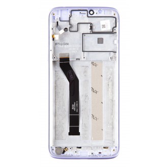 Motorola G7 Power LCD Display + Dotyková Deska + Přední Kryt Violet (Service Pack)