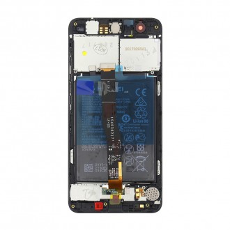 Huawei Nova LCD Display + Dotyková Deska + Přední Kryt Black (Service Pack)