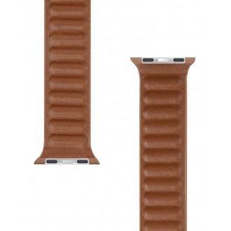 Tactical 724 Loop Kožený Řemínek pro iWatch 1/2/3/4/5/6/SE 38/40mm Brown