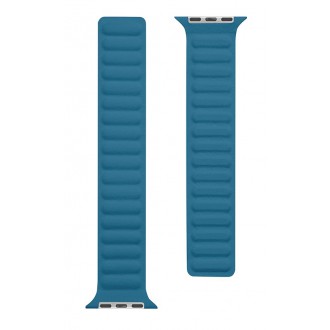 Tactical 741 Loop Kožený Řemínek pro iWatch 1/2/3/4/5/6/SE 42/44mm Sea Blue