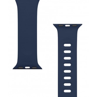 Tactical 790 Silikonový Řemínek s Přezkou pro Apple iWatch 1/2/3/4/5/6/SE 38/40mm Night Blue