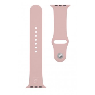 Tactical 496 Silikonový Řemínek pro iWatch 4 44mm Pink