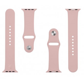 Tactical 496 Silikonový Řemínek pro iWatch 4 44mm Pink