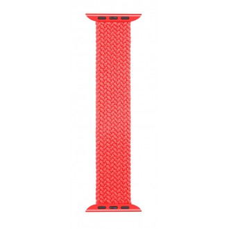 Tactical 783 Pletený Převlékací Řemínek pro iWatch 1/2/3/4/5/6/SE 42/44mm vel. S Red