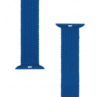 Tactical 780 Pletený Převlékací Řemínek pro iWatch 1/2/3/4/5/6/SE 42/44mm vel. S Blue