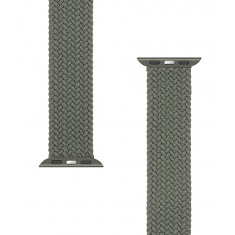 Tactical 756 Pletený Převlékací Řemínek pro iWatch 1/2/3/4/5/6/SE 38/40mm vel. M Green