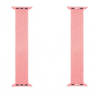 Tactical 777 Pletený Převlékací Řemínek pro iWatch 1/2/3/4/5/6/SE 42/44mm vel. M Pink