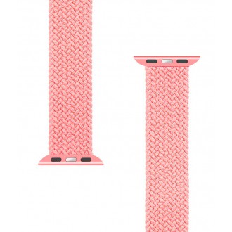 Tactical 777 Pletený Převlékací Řemínek pro iWatch 1/2/3/4/5/6/SE 42/44mm vel. M Pink