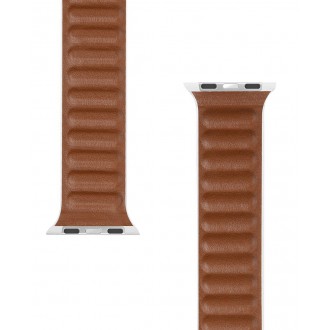 Tactical 732 Loop Kožený Řemínek pro iWatch 1/2/3/4/5/6/SE 38/40mm White
