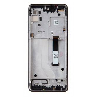 Motorola G 5G LCD Display + Dotyková Deska + Přední Kryt Black (Service Pack)